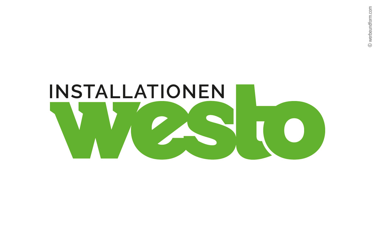 Layout: Logo Redesign, Grafikdesign | Kunde: WESTO INSTALLATIONEN GMBH | © Konzeption & Design: WERBE&form, Werbeagentur in Vorarlberg