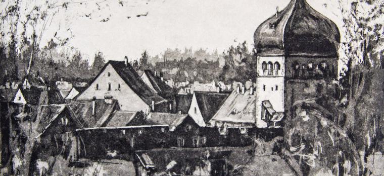 Bregenz Oberstadt mit Martinsturm | 1987 | Lothar Märk