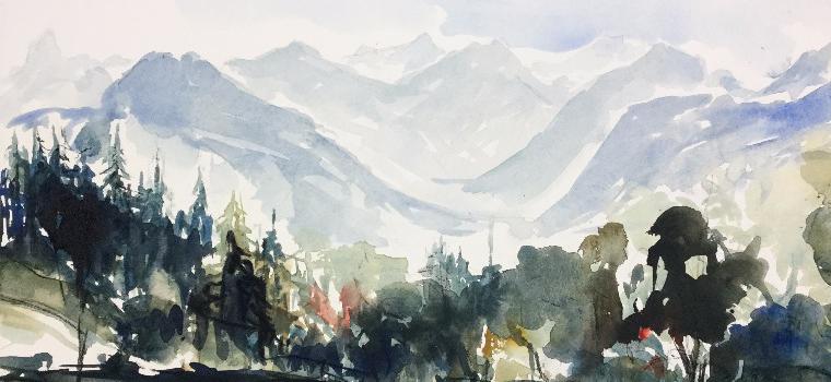 Blick auf den Walgau | 1985 | Lothar Märk