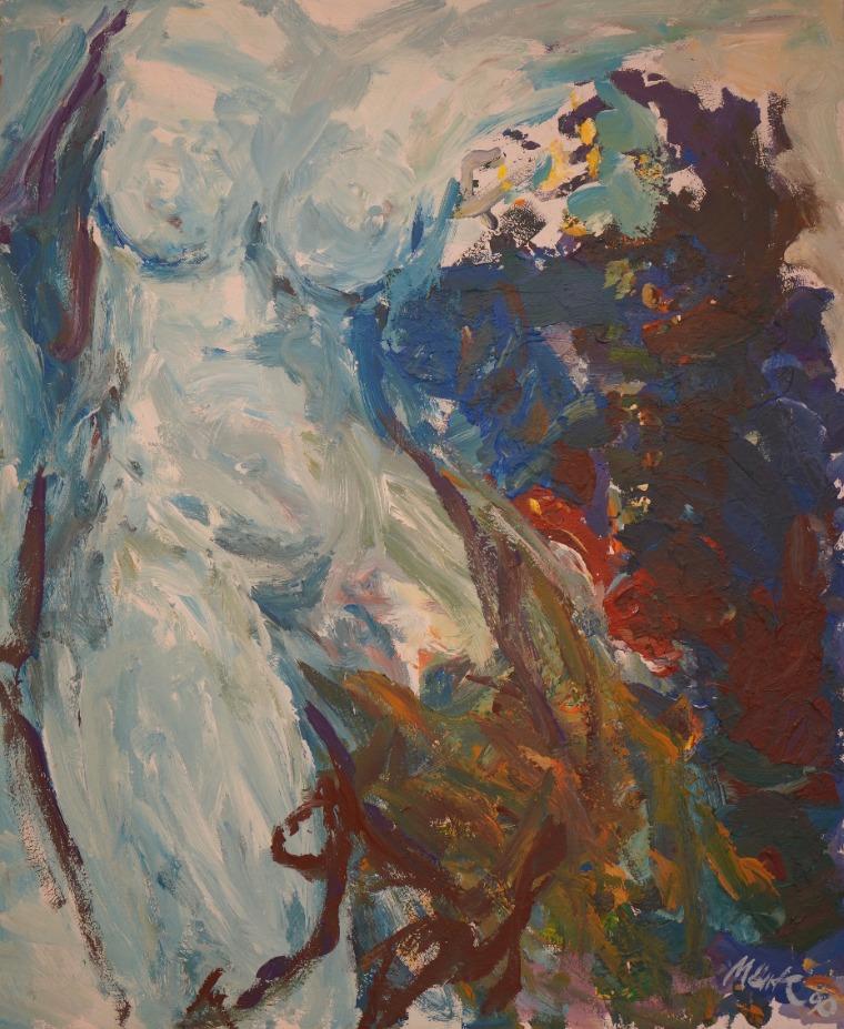 Akt in Blau | 1990 | Lothar Märk