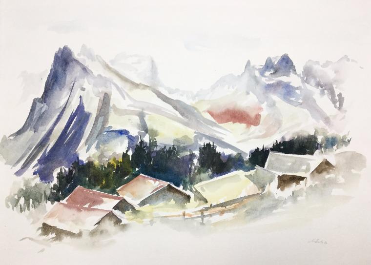 Blick gegen die 3 Türme | 1983 | Lothar Märk