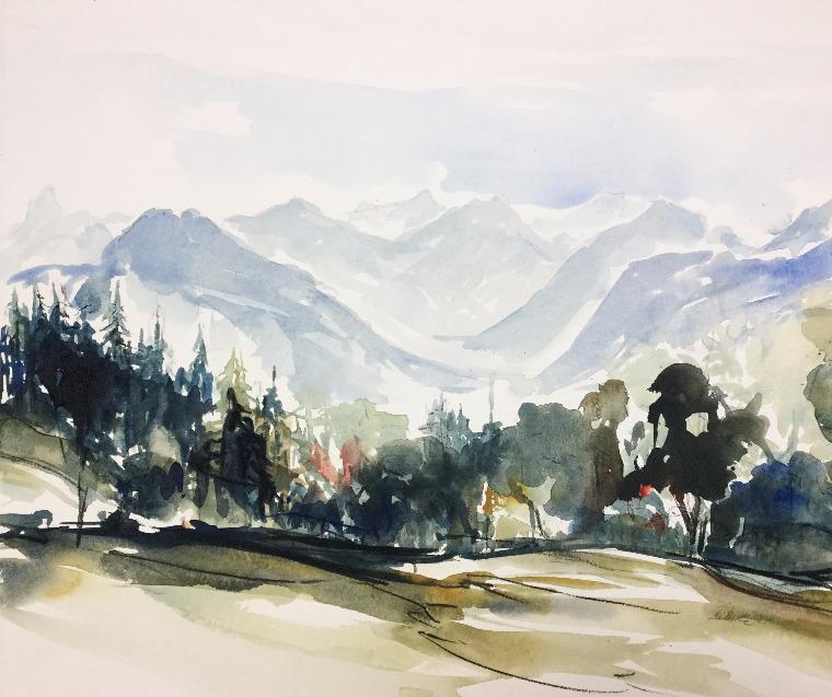 Blick auf den Walgau | 1985 | Lothar Märk